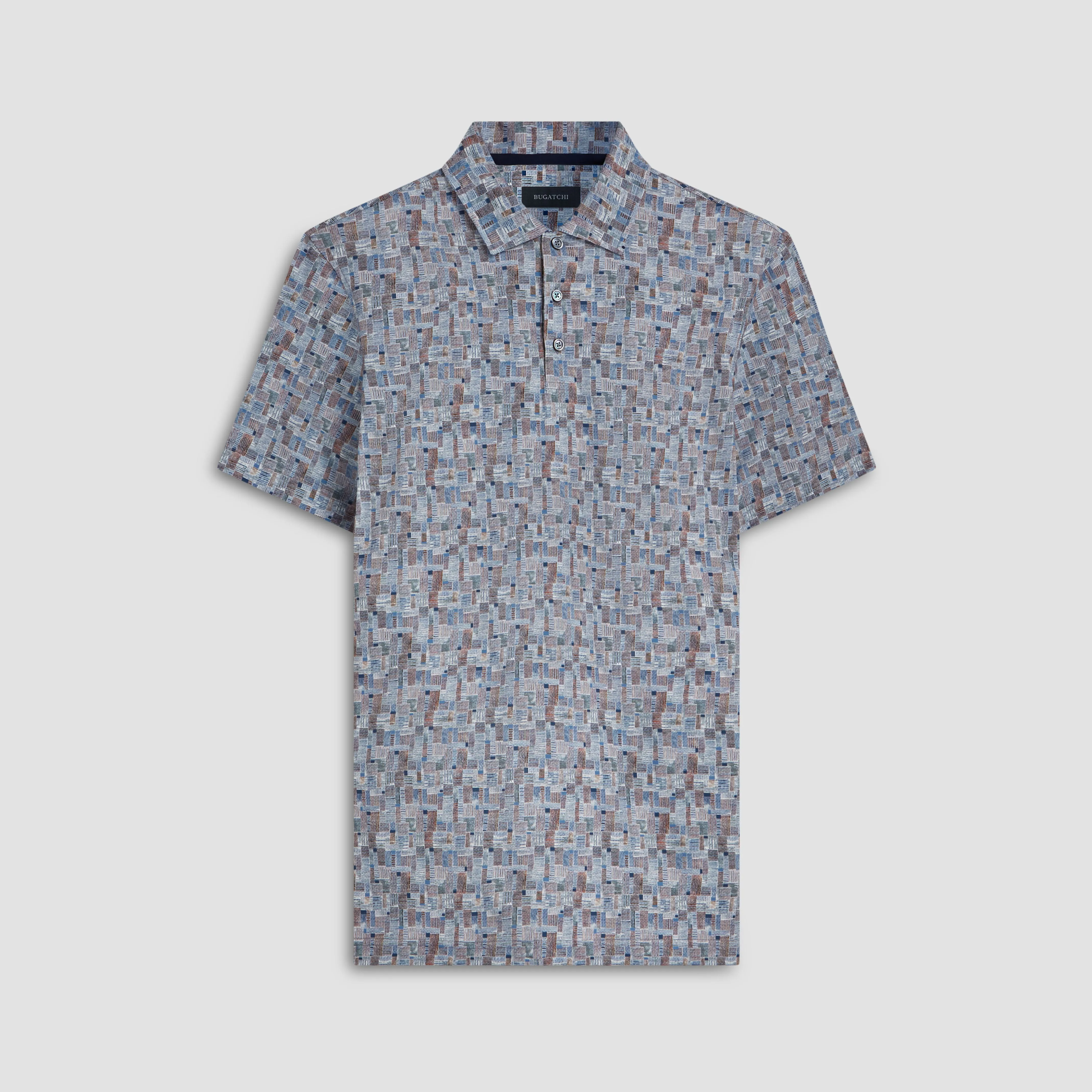 Victor Patchwork Print OoohCotton Polo