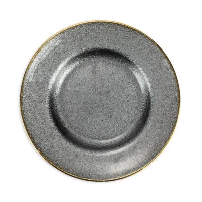 Vietri Metallic Glass Salad Plate
