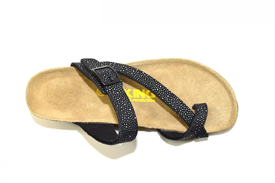 Viking Tampa Sandals | White Craze + Black Studs
