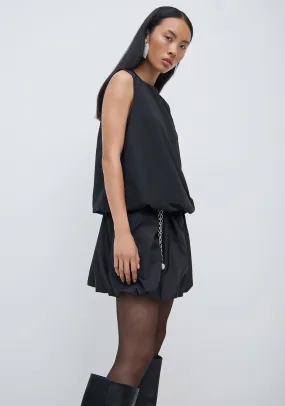 Vila Visema Sleeveless Balloon Top, Black