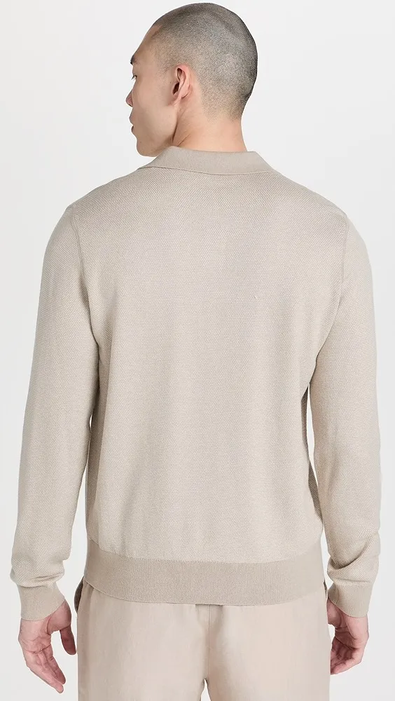 Vince   Birdseye Johnny Collar Polo 