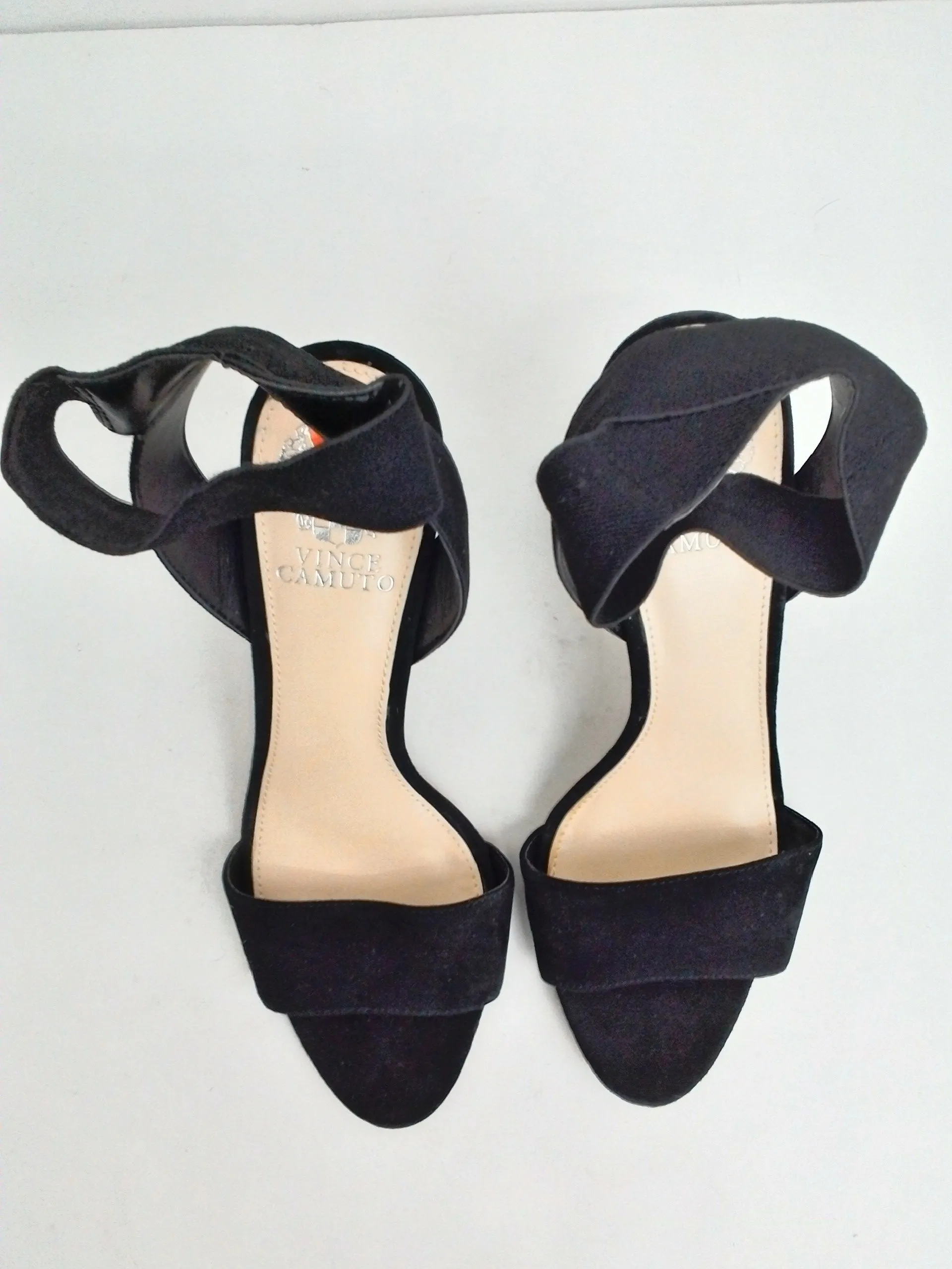 Vince Camuto Women's Black Suede Sandals Size 8