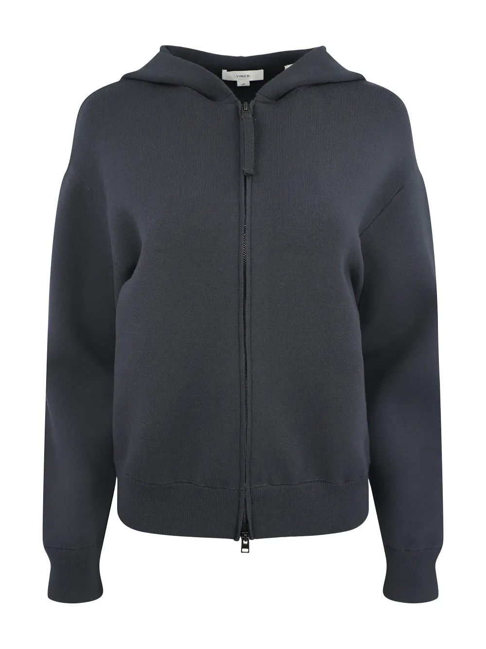 Vince Zip Hoodie in Graphite