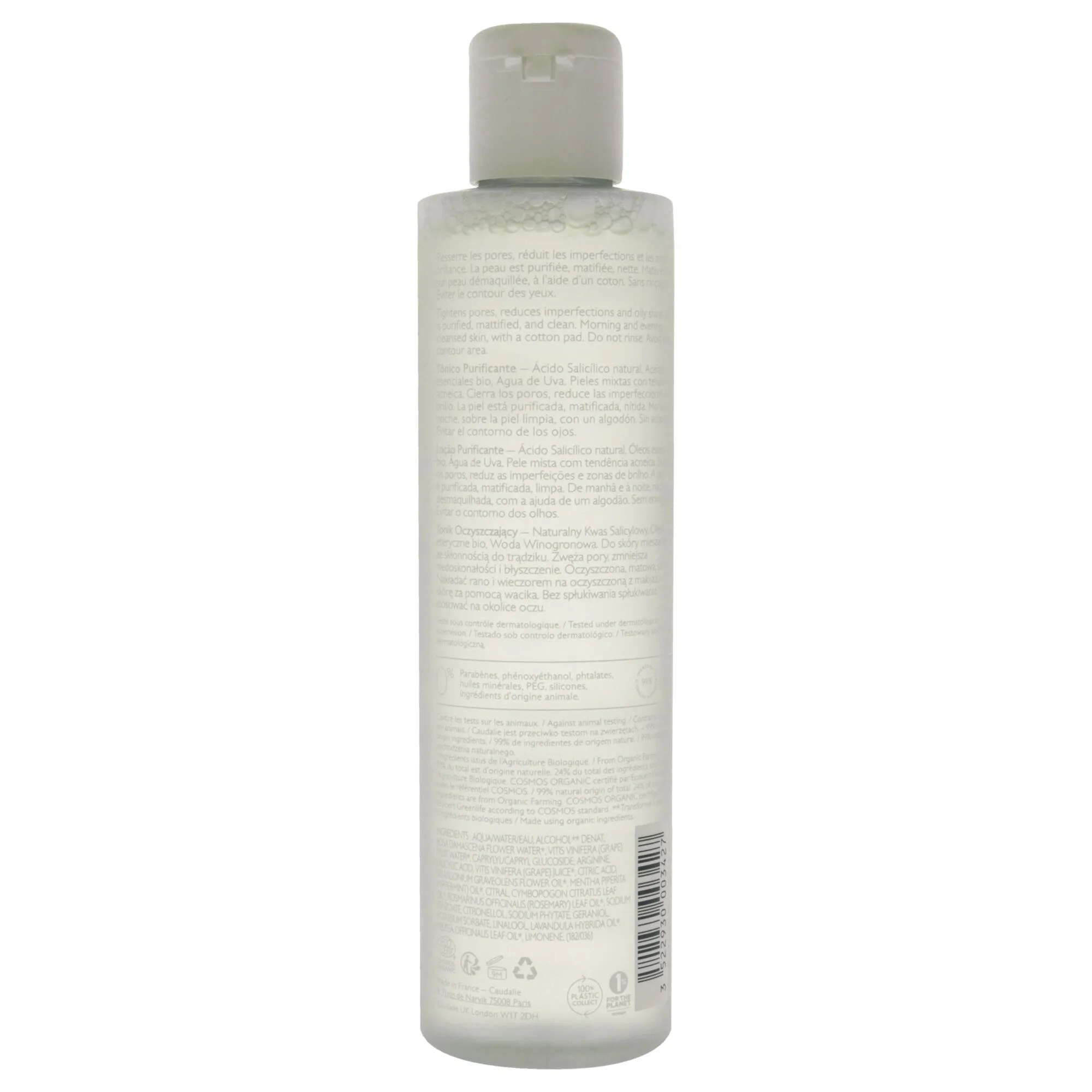 Vinopure Purifying Toner by Caudalie for Unisex - 6.7 oz Toner