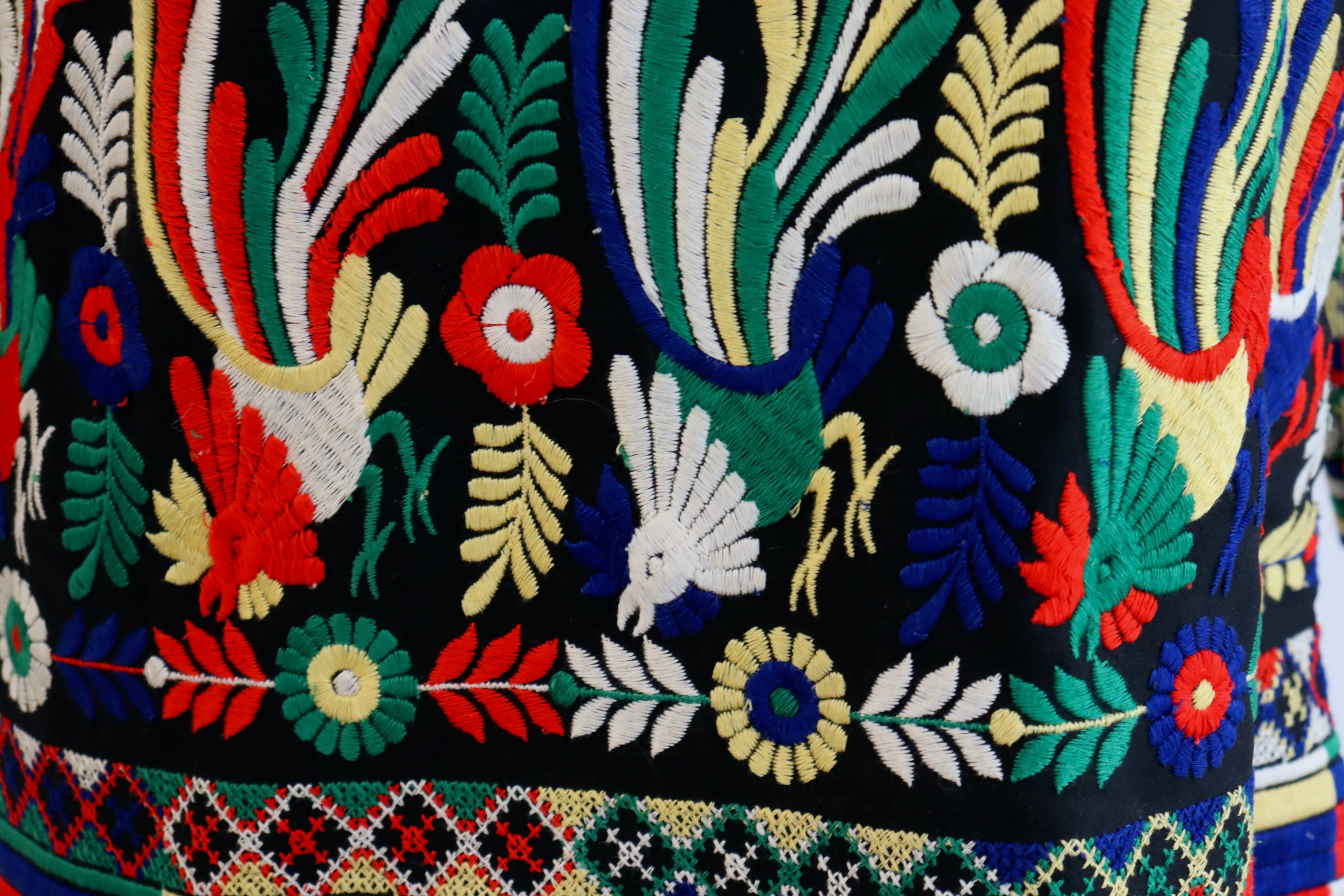 Vintage 60's Embroidered Tunic Top From Mexico