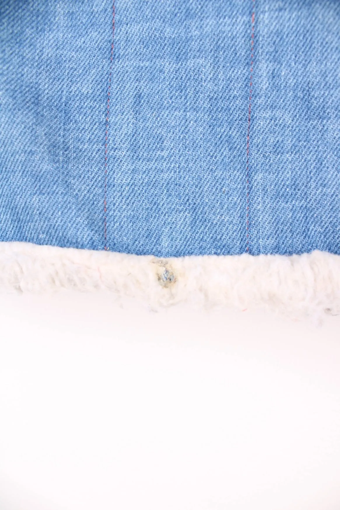 Vintage Denim Shearling Vest
