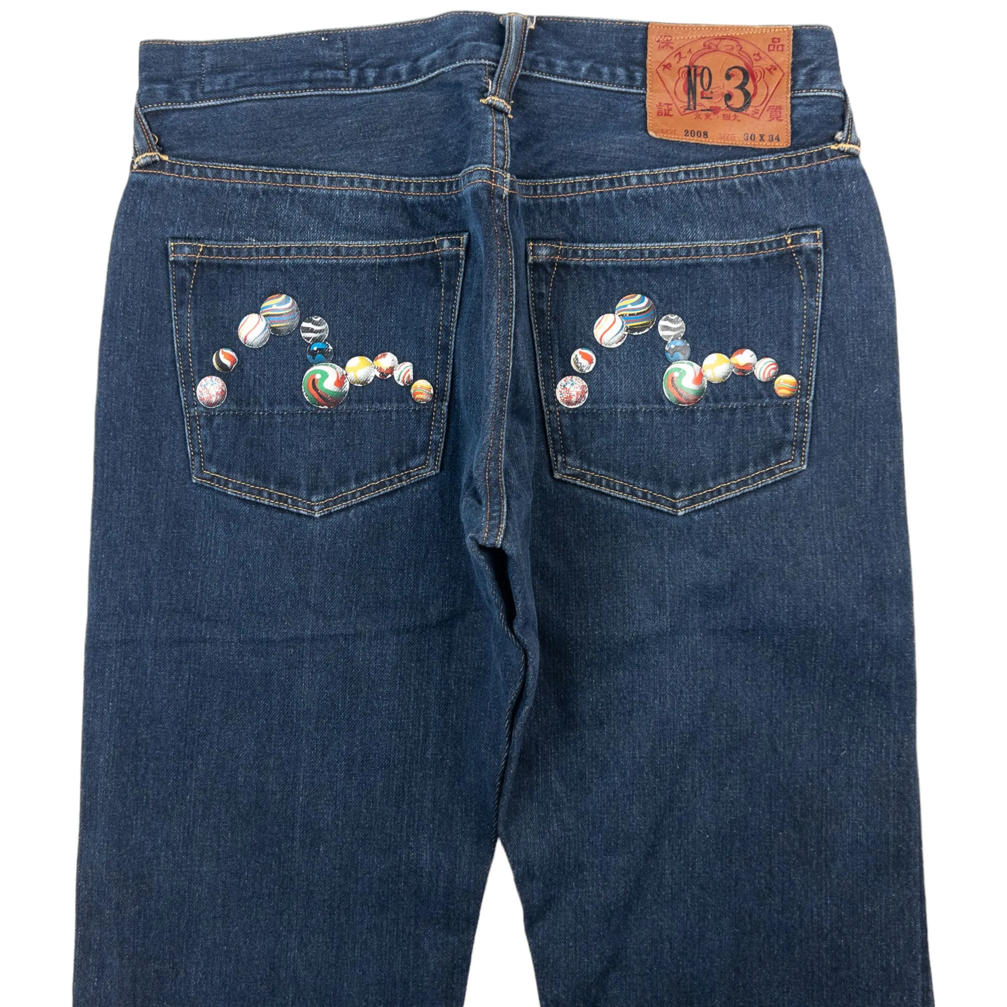Vintage Evisu Marble Double Gull Japanese Denim Jeans Size W29 | Second Wave Vintage