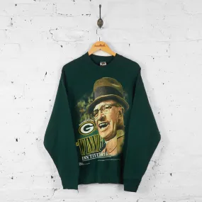 Vintage Green Bay Packers NFL Sweatshirt - Green - L