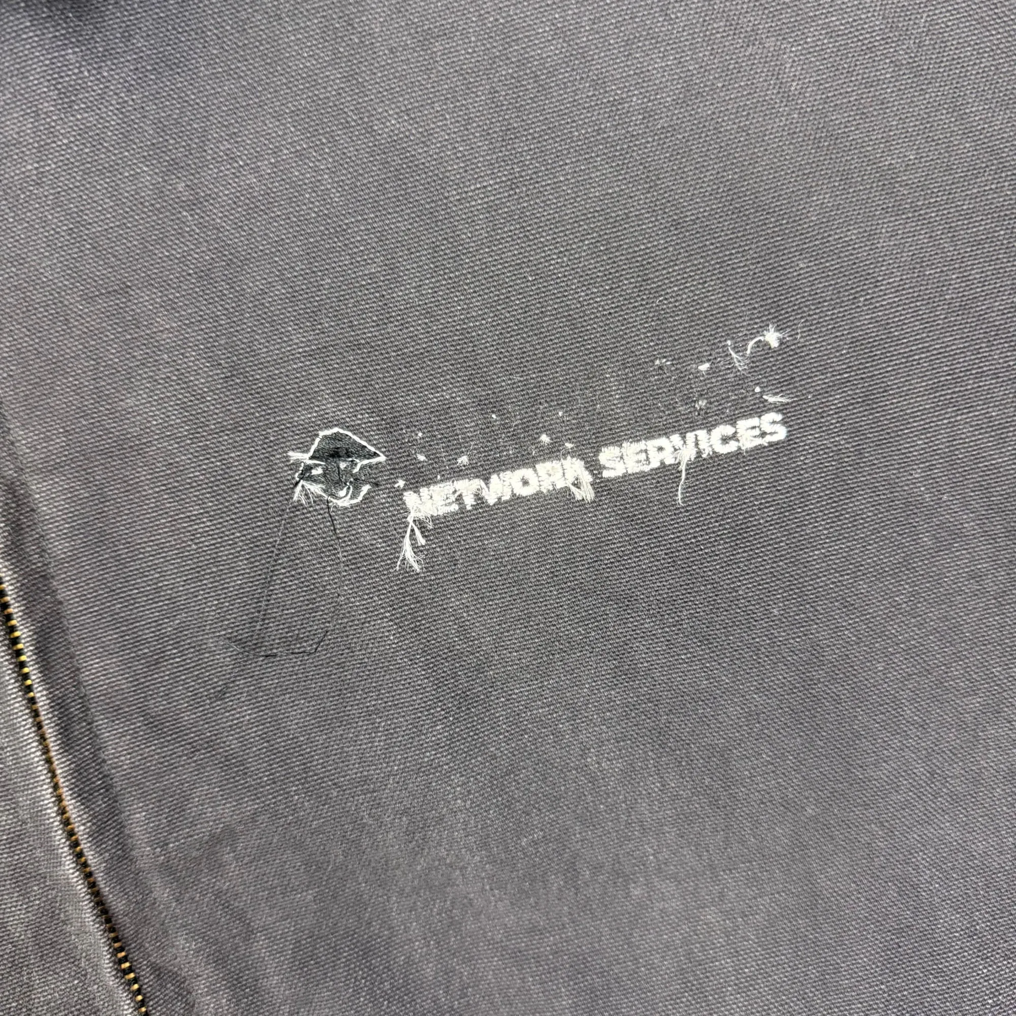 Vintage King Louie Canvas Detroit Style Workwear Zip-Up Jacket Black