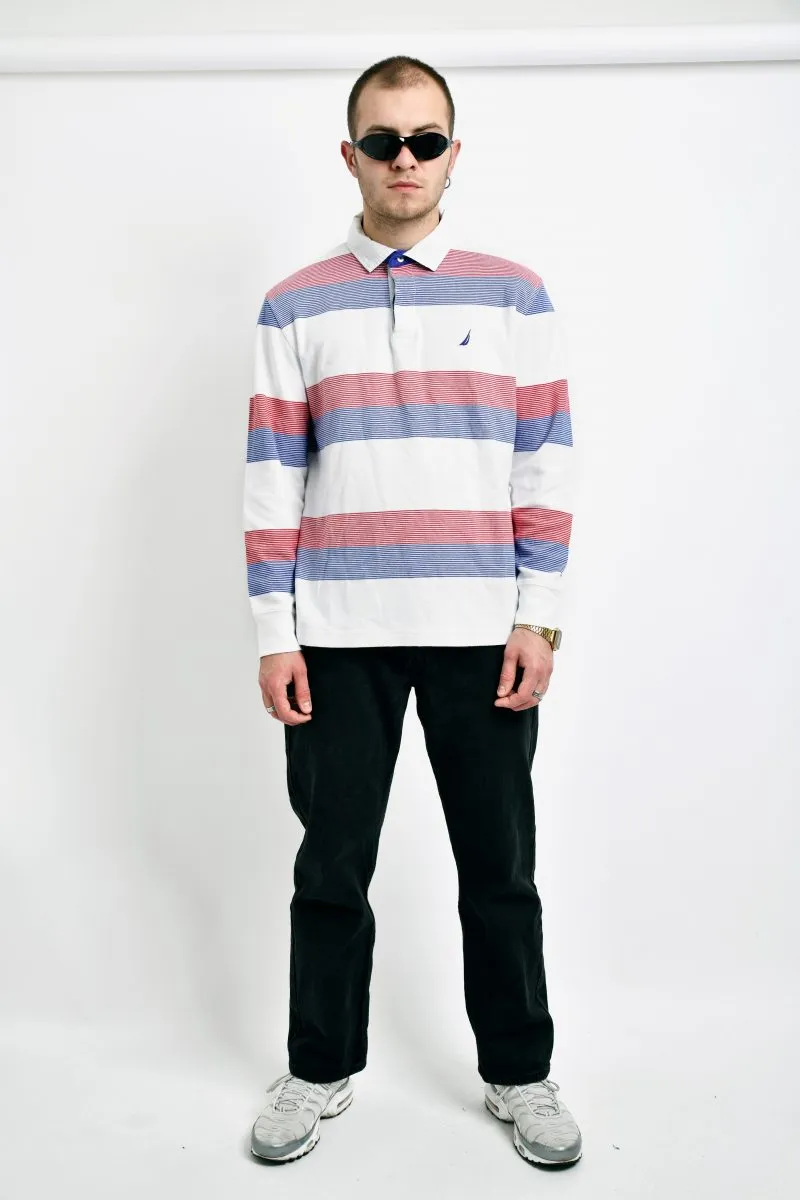 Vintage Nautica rugby polo shirt