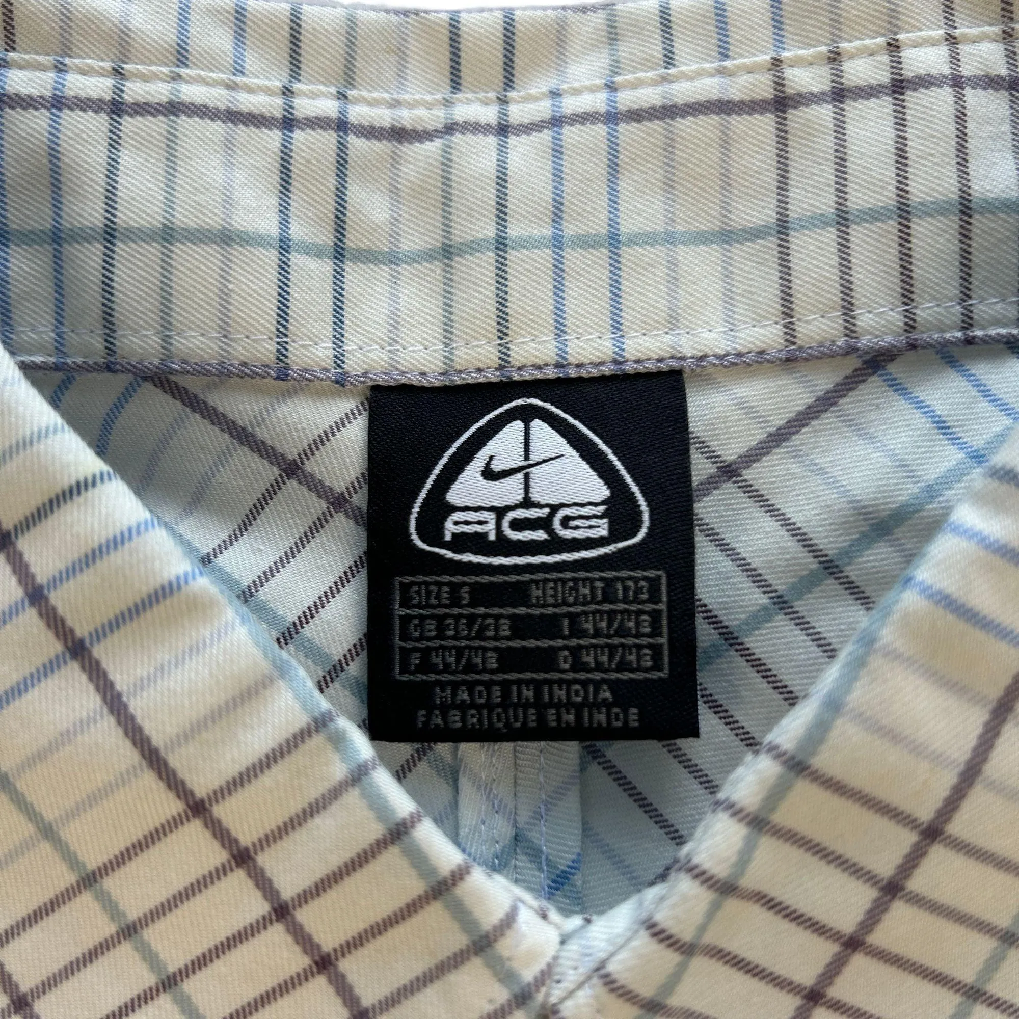 Vintage Nike ACG Check Button Up Shirt Size S