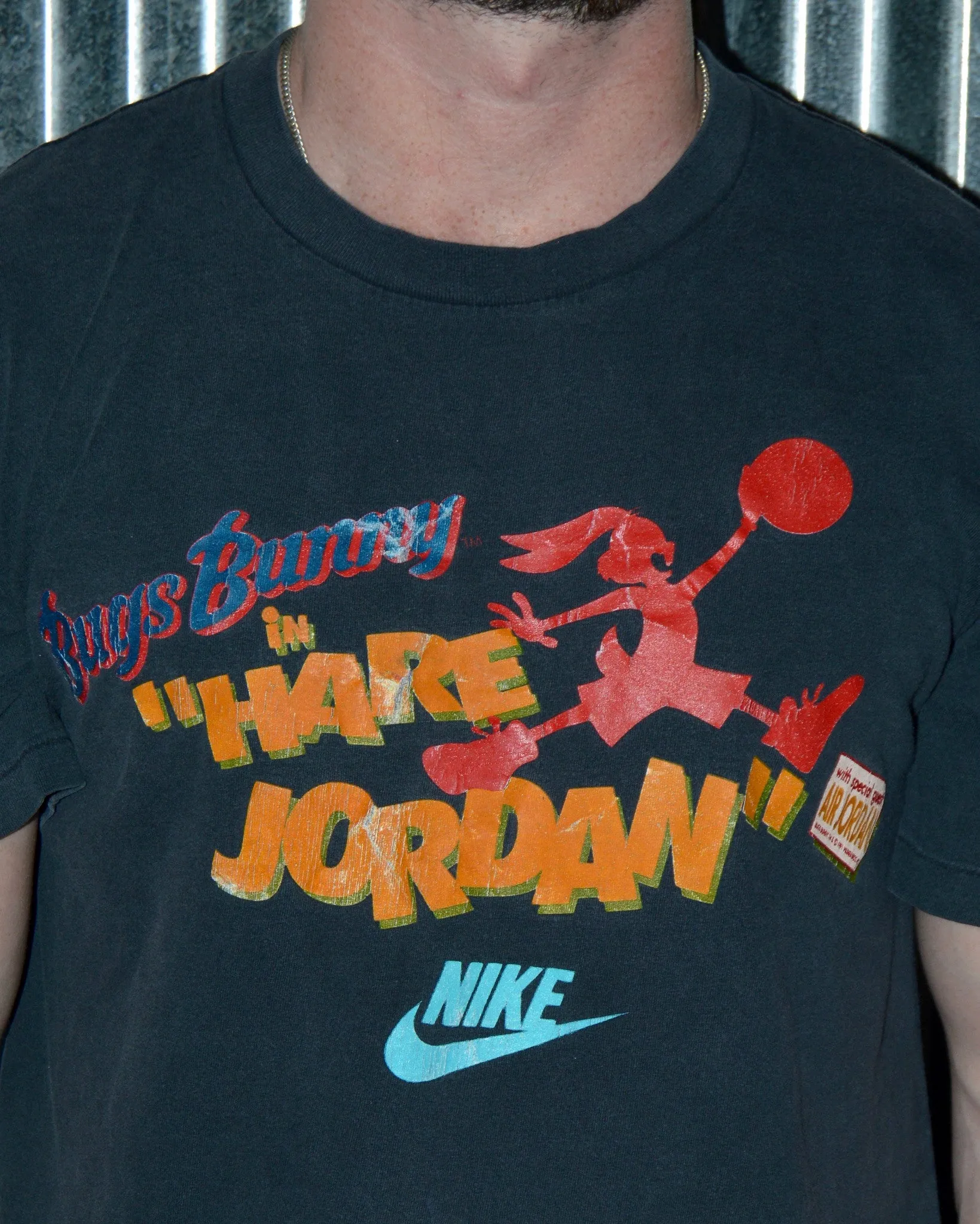 Vintage Nike HARE JORDAN Pre Space Jam T-Shirt sz L