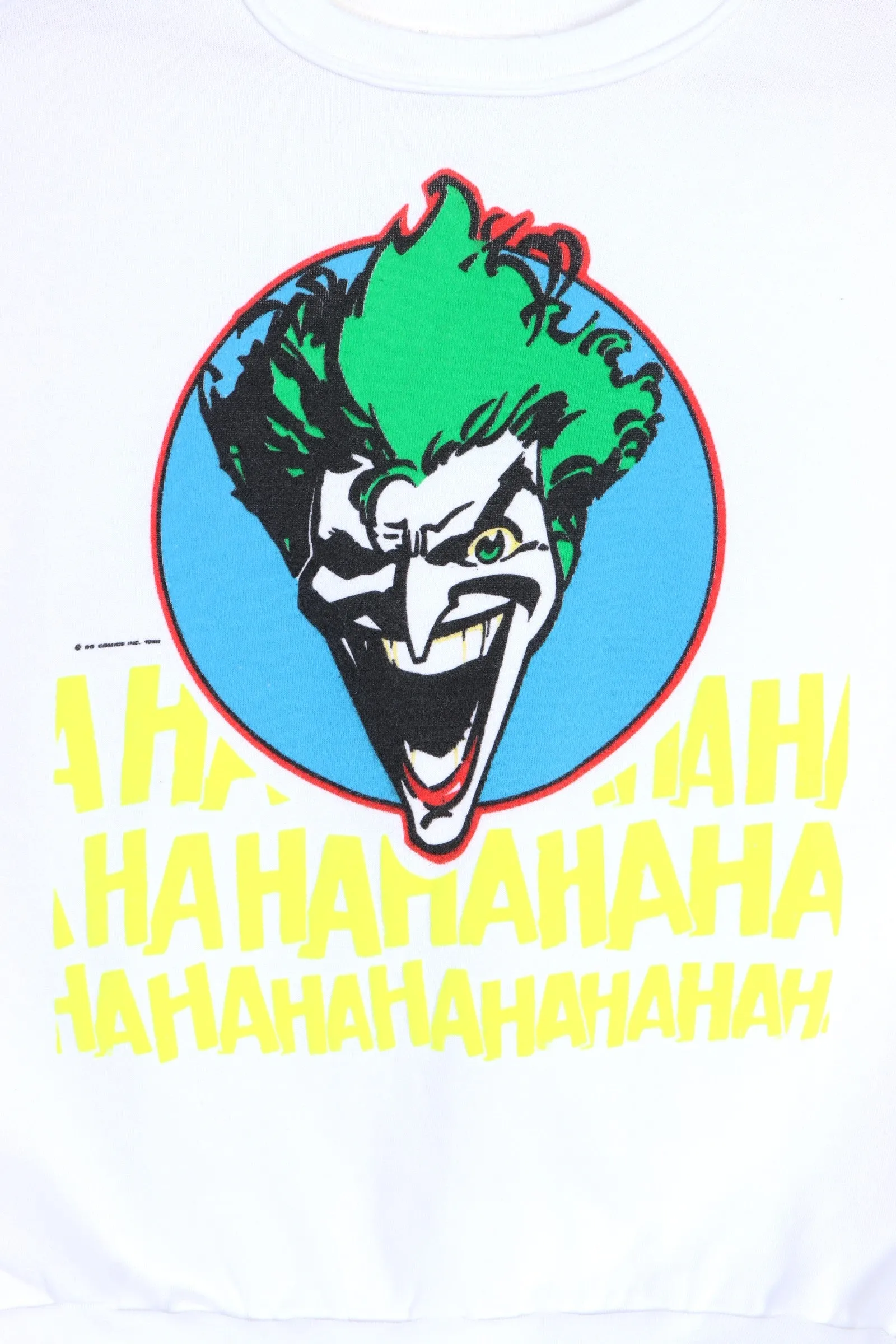 Vintage The Joker 1989 Laughing Haha Batman Sweatshirt USA Made (XL)