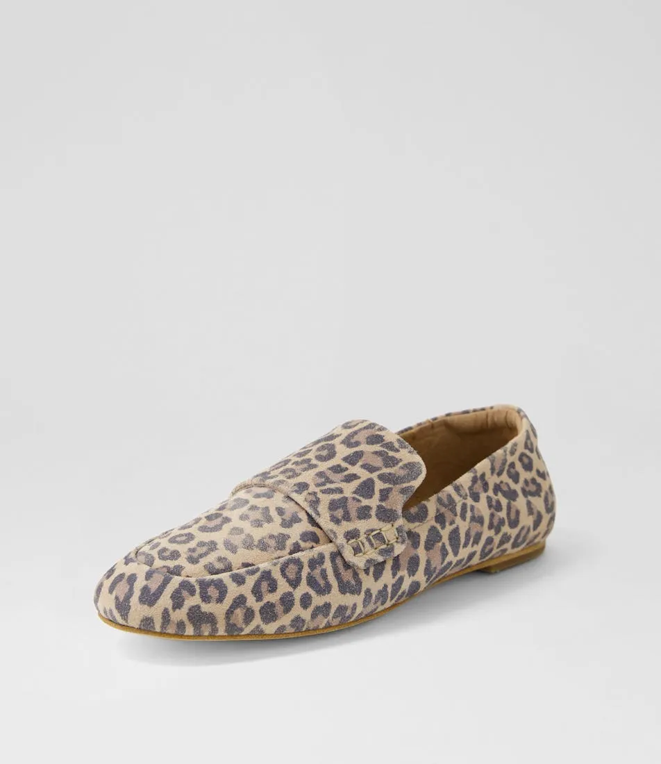 WALNUT Dutch Loafer Wa Leopard Smooth