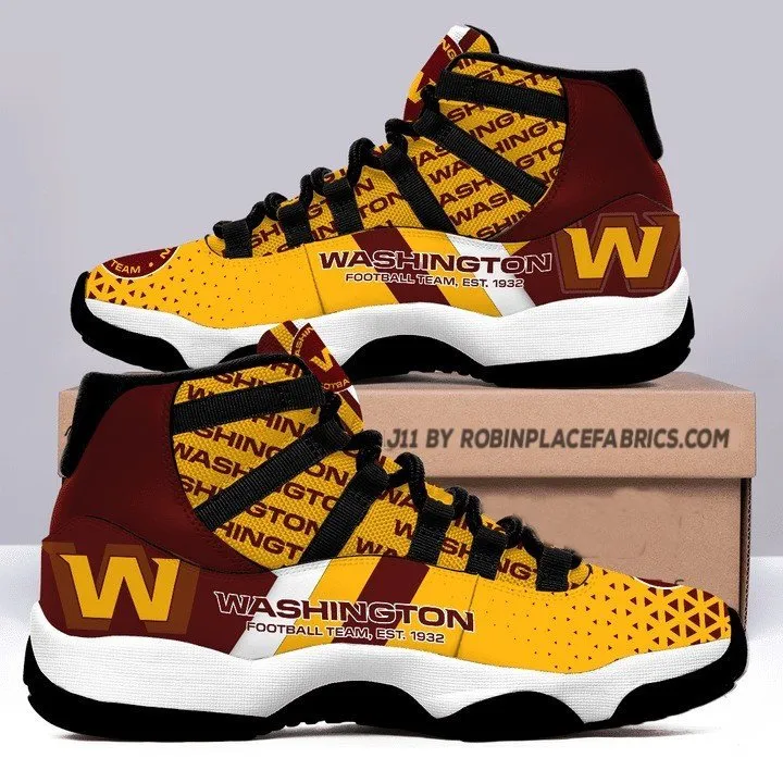 Washington Commanders Air Jordan 11 Sneakers For Men Women