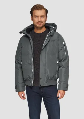 Water-resistant, padded bomber jacket with contrasting details