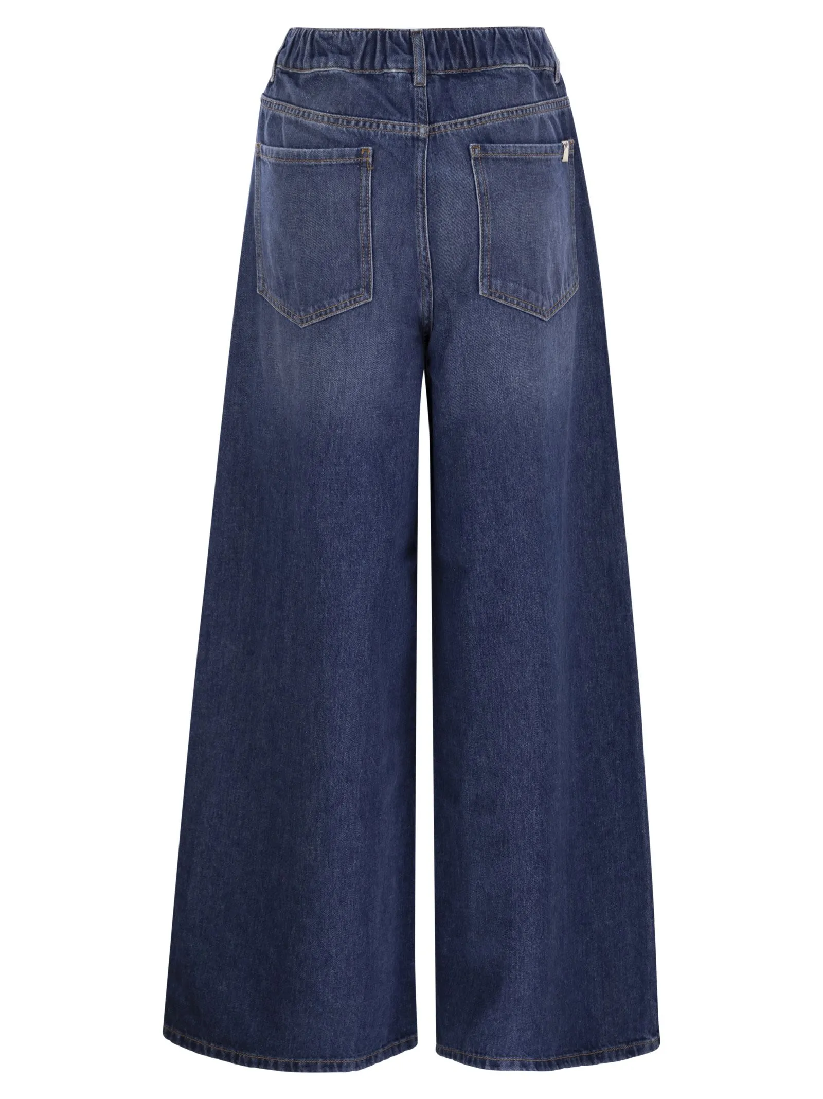 Weekend Max Mara Lisotte Wide Denim Jeans With Logo