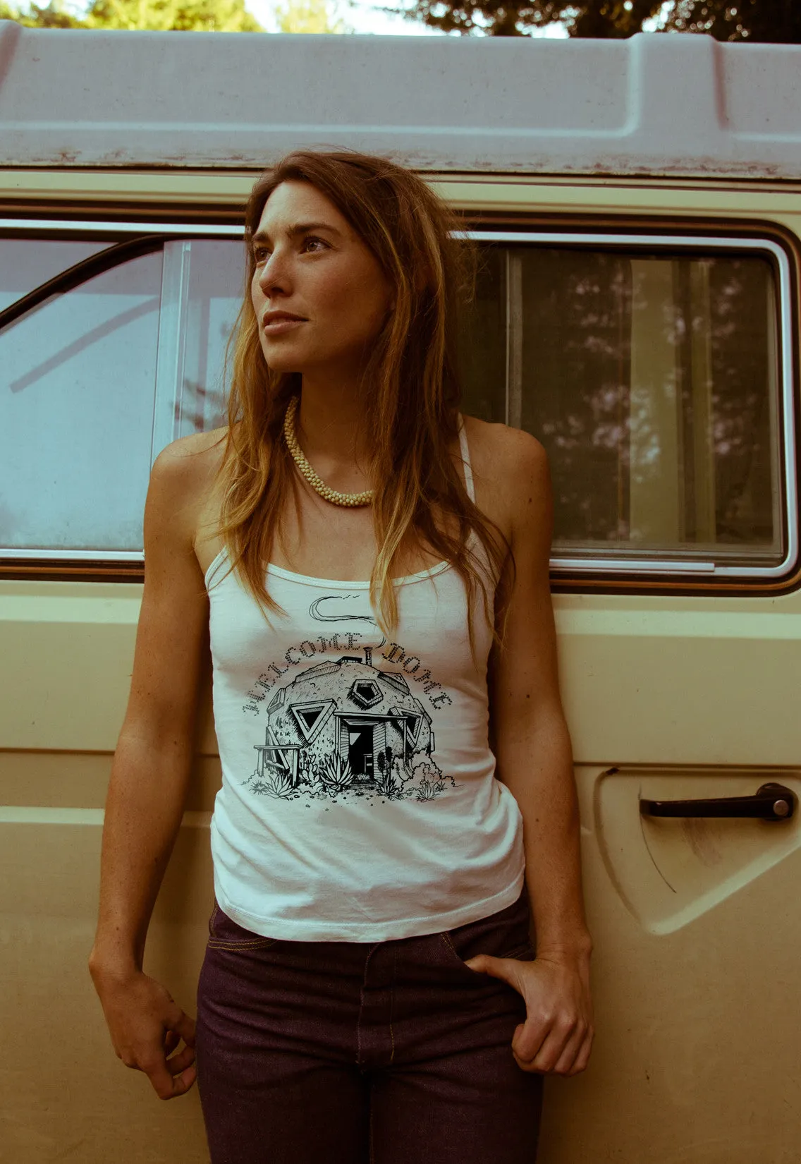 Welcome Dome - Spaghetti Strap Tank