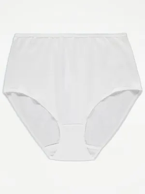 White Full Brief Knickers 4 Pack | Lingerie | George at ASDA