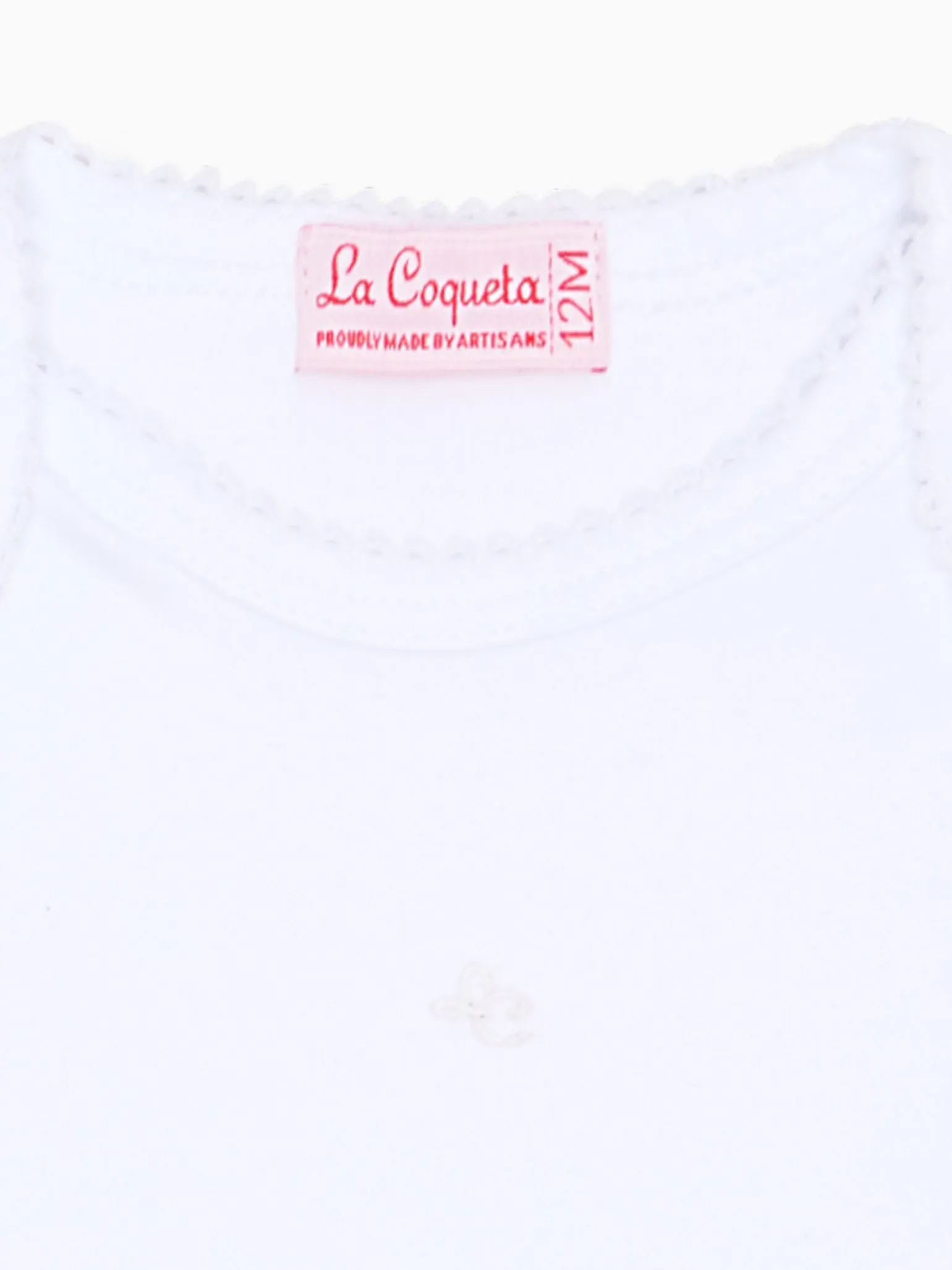 White Lupe Baby Body Vest