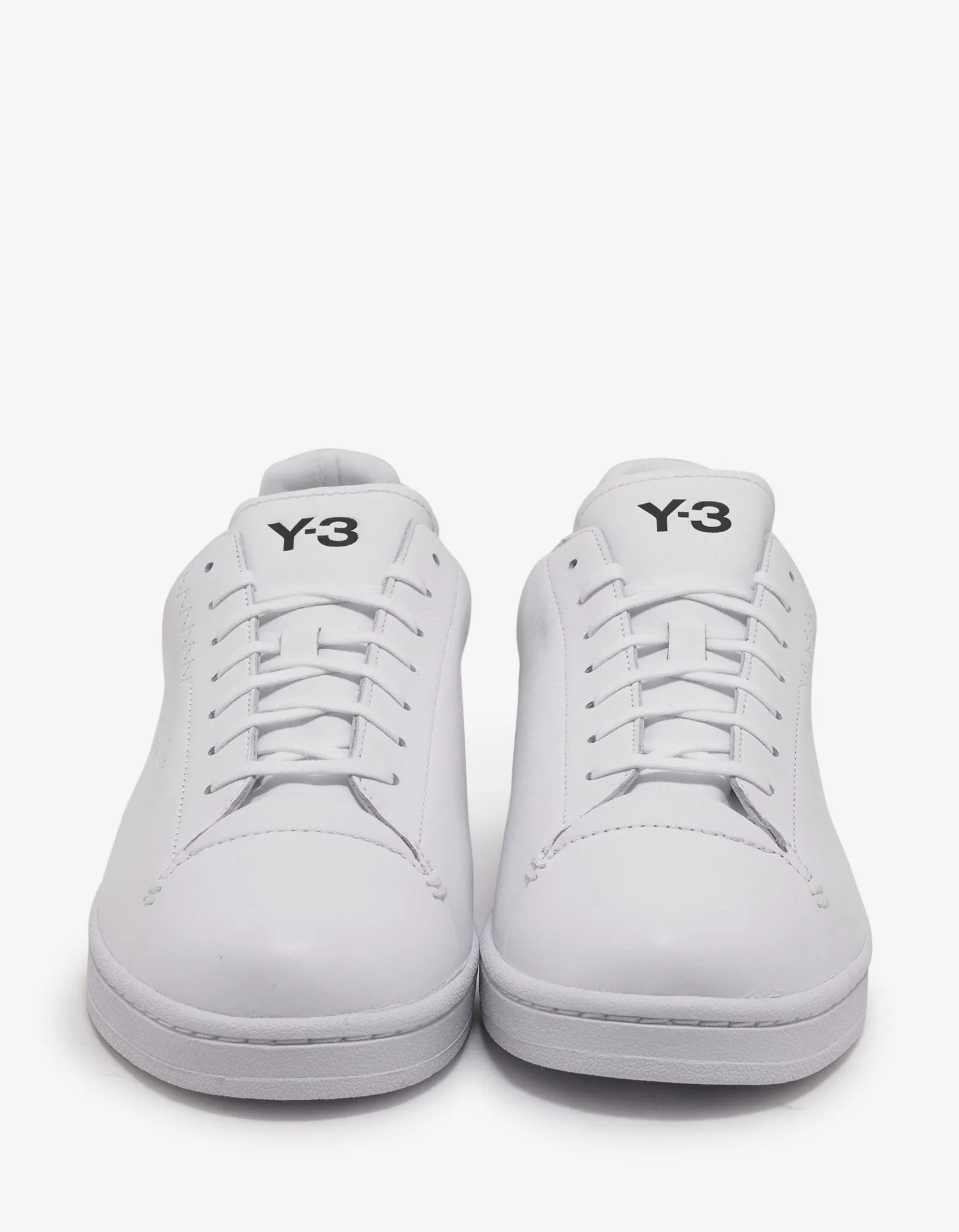 White Yohji Court Trainers