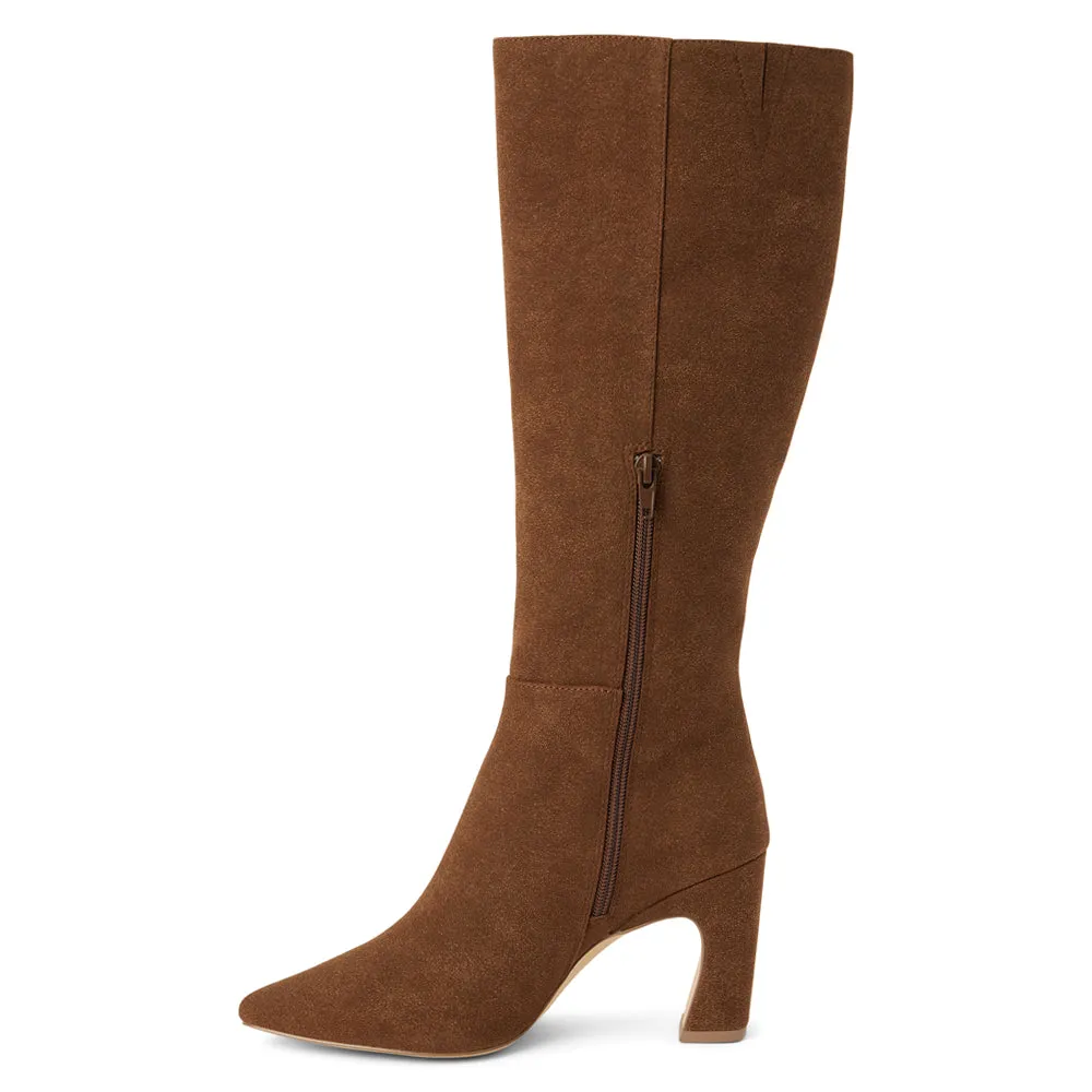 Willow Pointed Toe Zippered Platform Boots