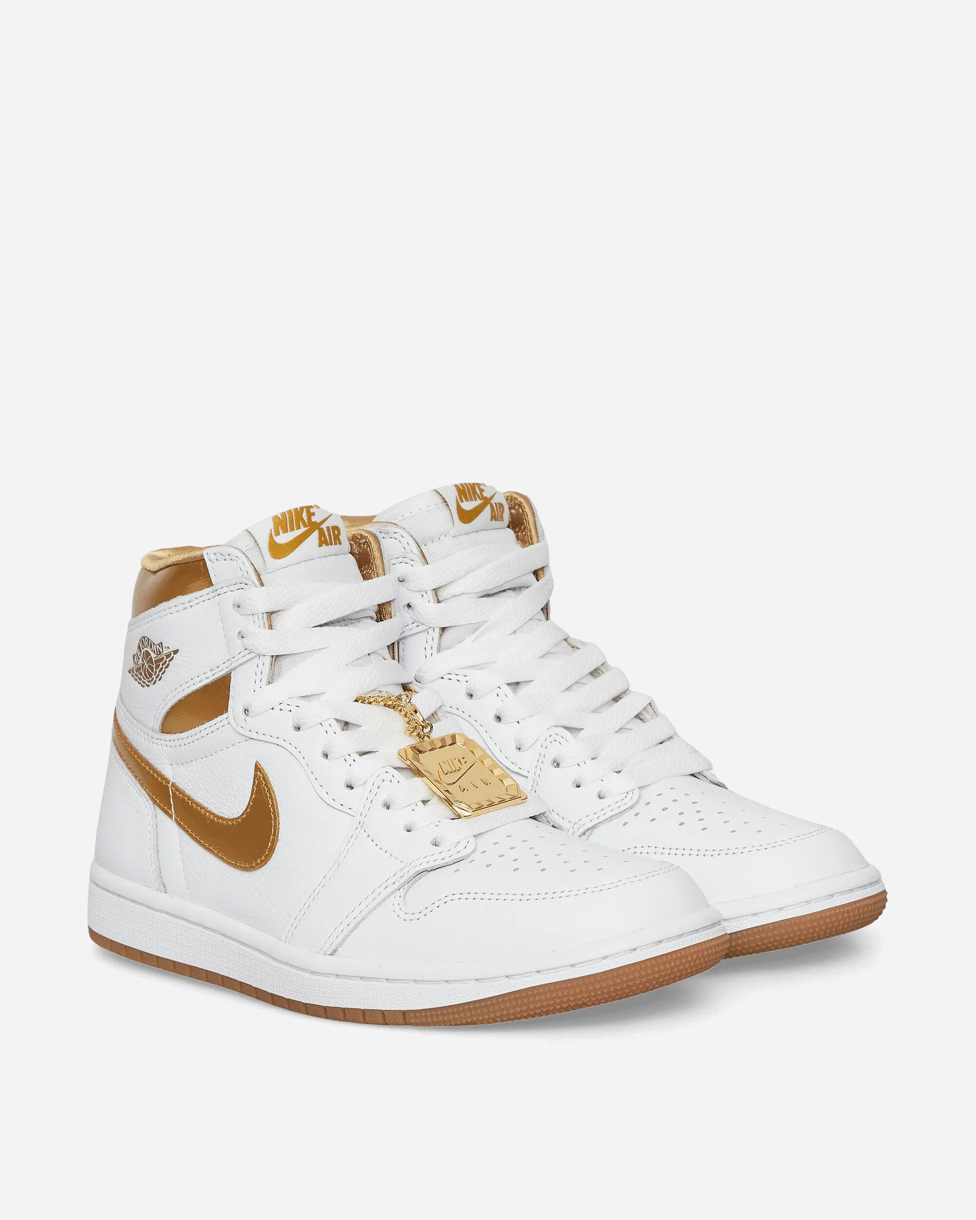 WMNS Air Jordan 1 Retro High OG Sneakers White / Metallic Gold