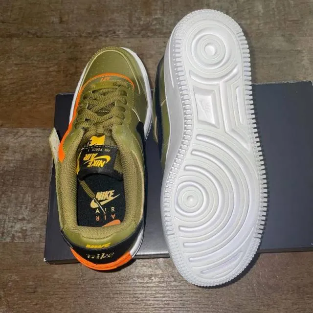 Women Nike Air Force 1 Shadow "Olive Flak" Size 6.5W