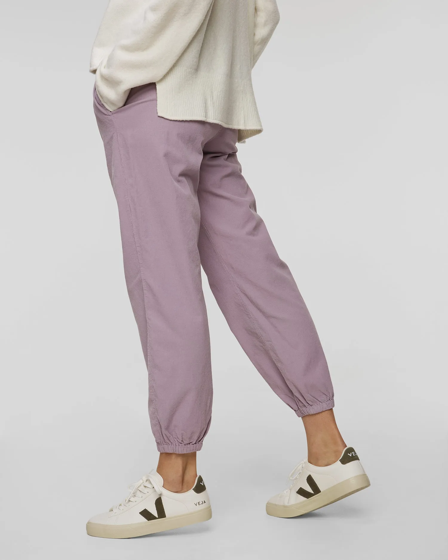 Women's purple corduroy trousers Deha A00586-26403