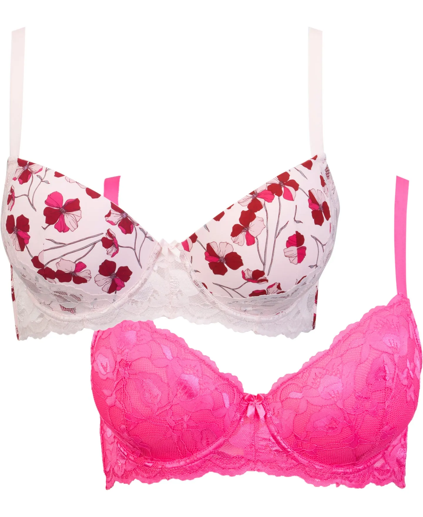 Women's Sarah Full Figure Bra 2 Pack in Pink Ballet Slipper | Postie