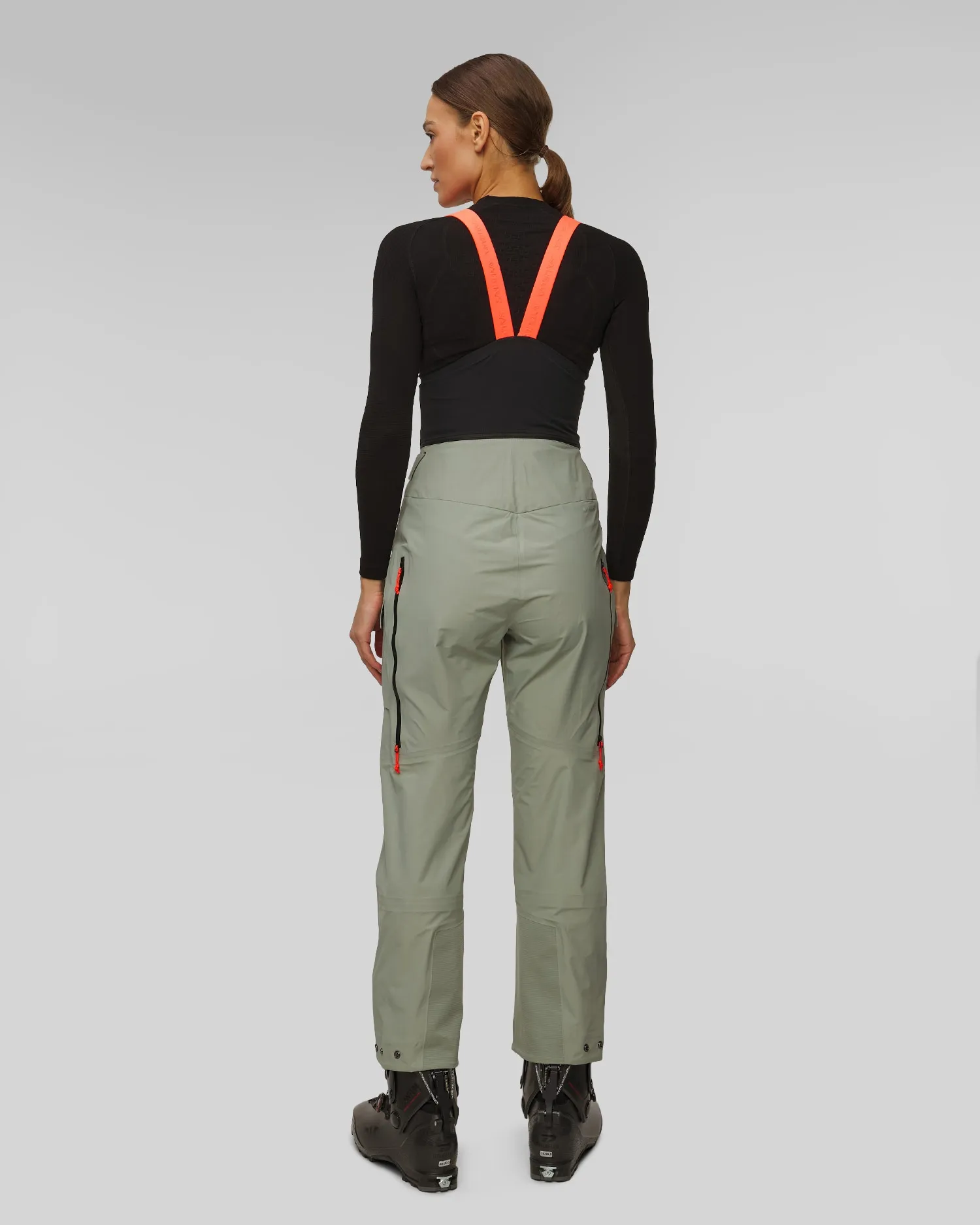 Women's ski touring trousers with braces Salewa Sella Free 3L PTX 29117-5130