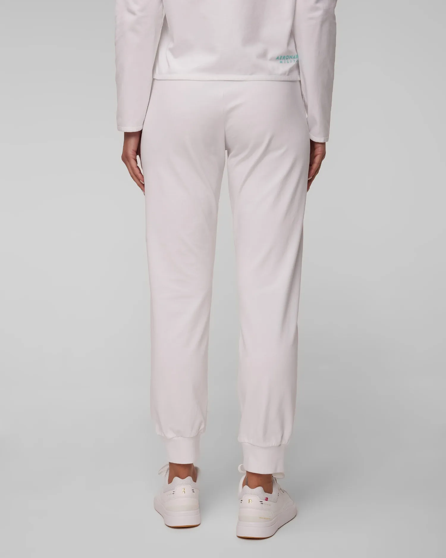 Women's white tracksuit trousers Aeronautica Militare 241pf928dj519-73009