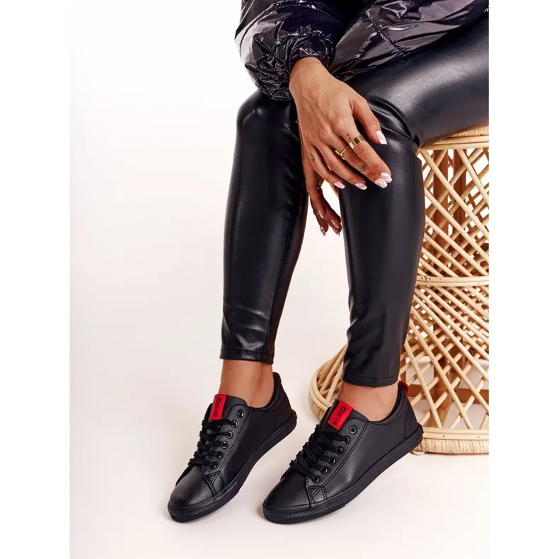 Women's Sneakers Big Star With A Belt Black DD274687