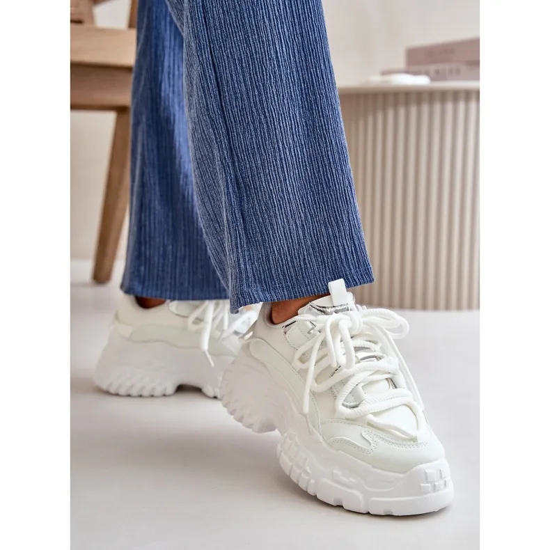 Women's Sneakers On A Massive Sole White Nevela