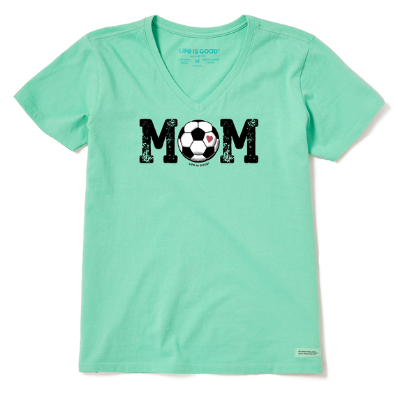 Women's Soccer Ball Mom  Crusher Vee
