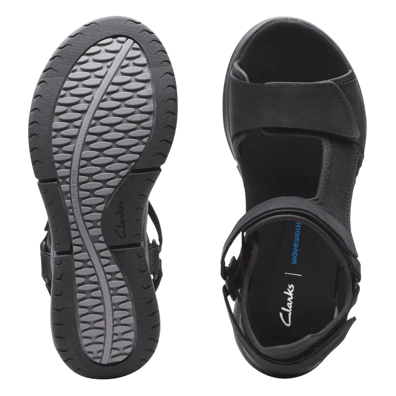 Women’s Clarks Wave 2.0 Skip Sandal – Black