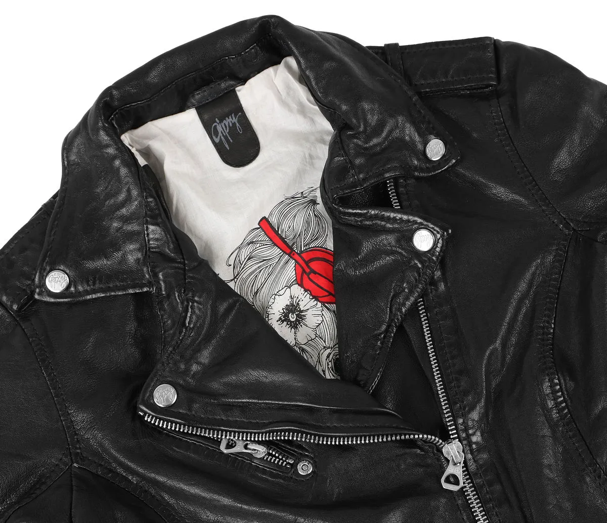 Women's (biker) jacket Famos LAOSV - black - M0011449  -  Metal-shop