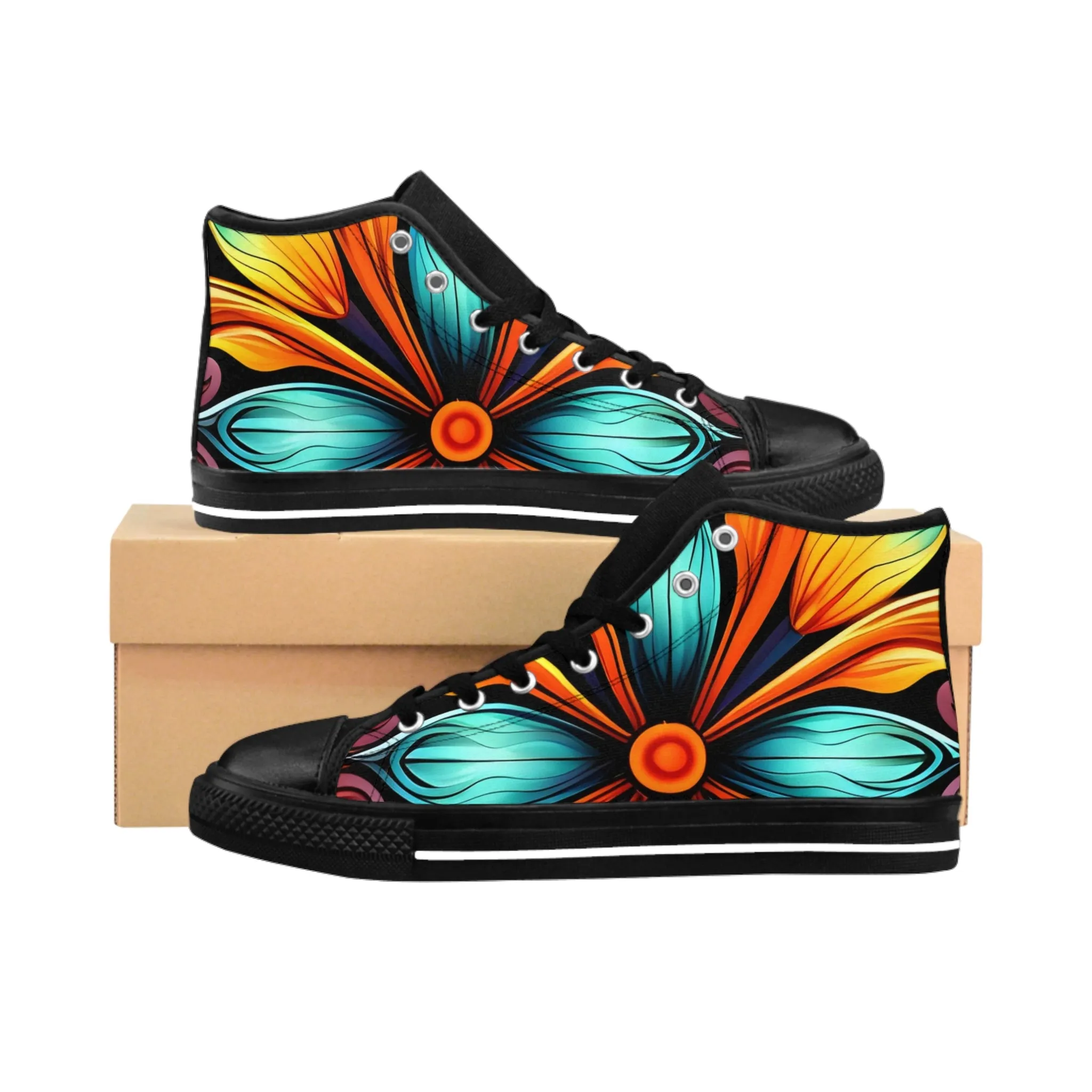 Women's Classic Sophisticated High Sneakers. GB-000014Cki