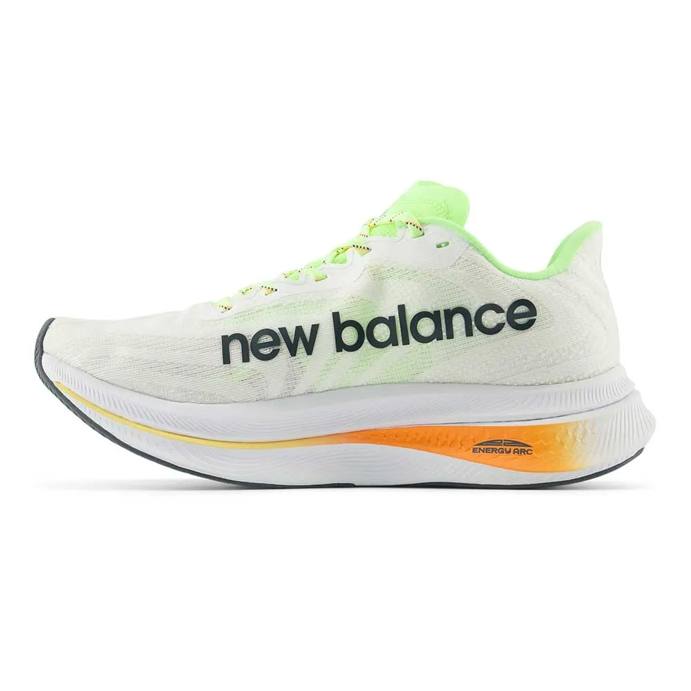 Women's FuelCell SuperComp Trainer v2 Running Shoe - White/Bleached Lime Glo - Regular (B)