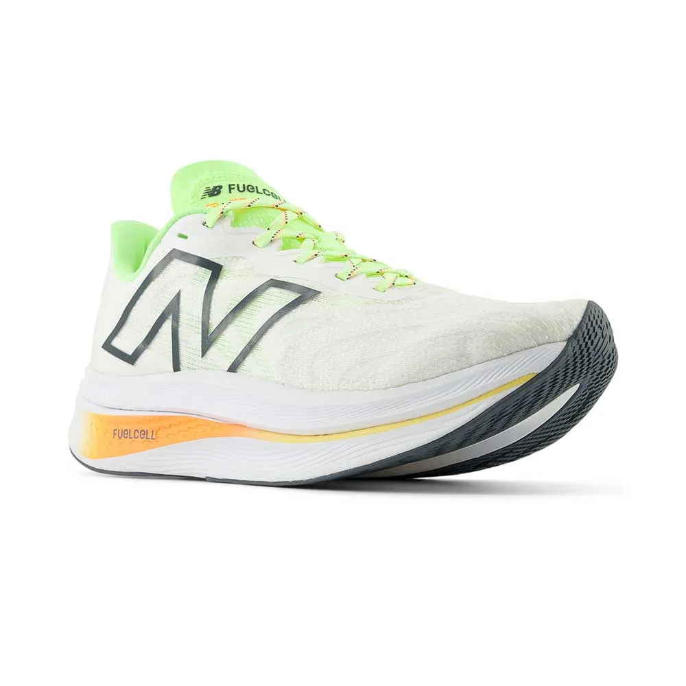 Women's FuelCell SuperComp Trainer v2 Running Shoe - White/Bleached Lime Glo - Regular (B)