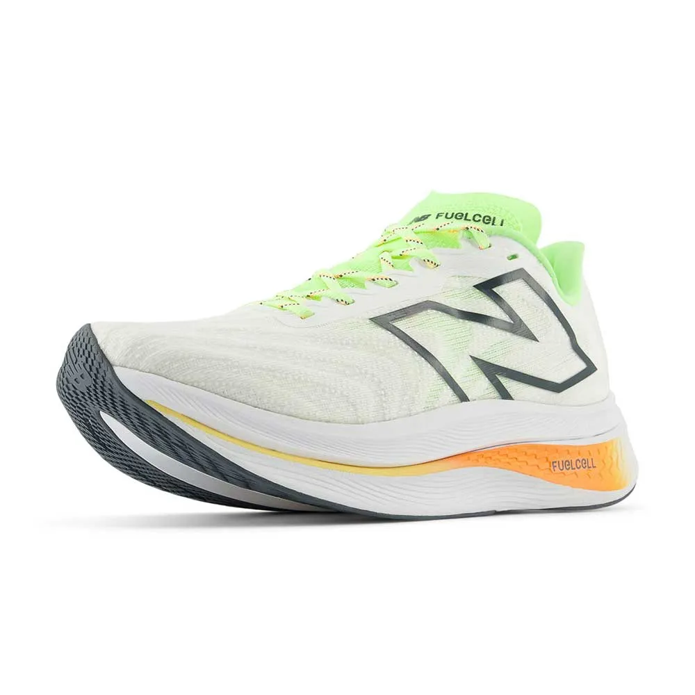 Women's FuelCell SuperComp Trainer v2 Running Shoe - White/Bleached Lime Glo - Regular (B)