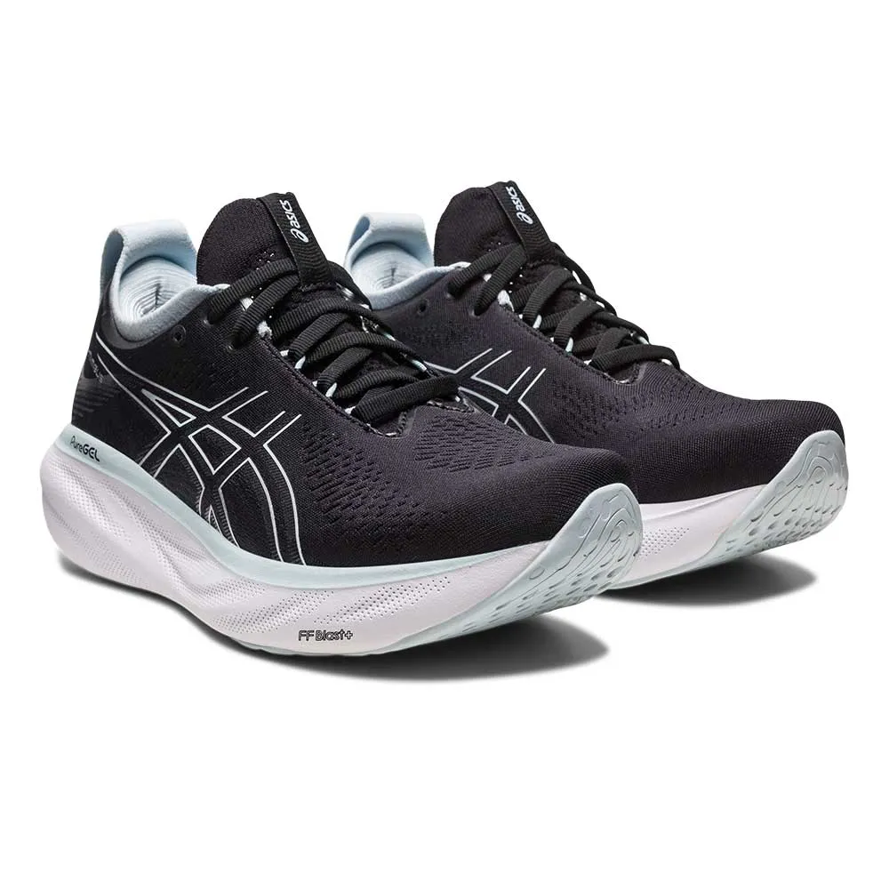 Women's Gel-Nimbus 25 Running Shoe - Black/Reborn Blue - Regular (B)