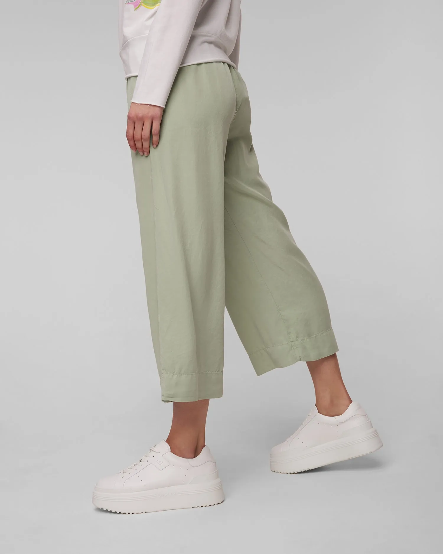 Women’s green culotte trousers Deha A00666-12616