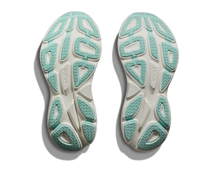 Womens Hoka Bondi 8 Wide in Airy Blue/Sunlit Ocean