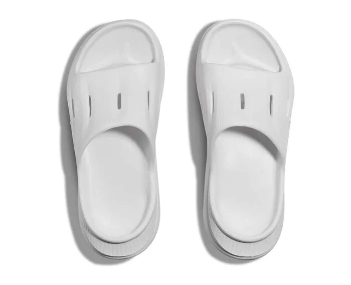 Womens Hoka Ora Slide 3 in White/White