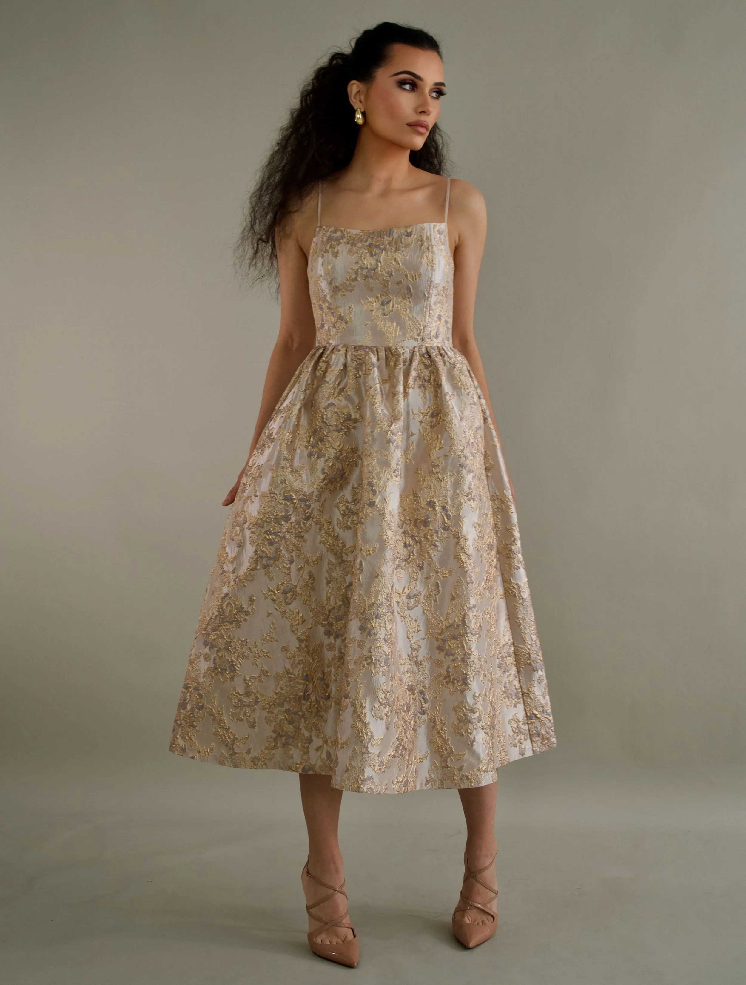 WOMENS JACQUARD DRESS