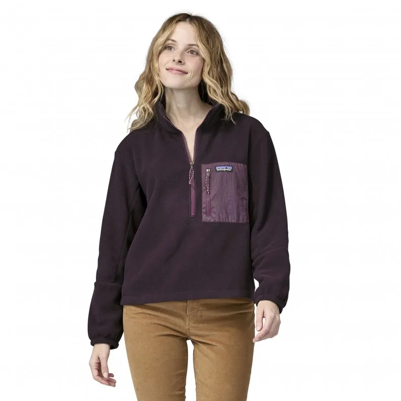 Women's Patagonia Microdini 1/2-Zip Fleece Pullover (Obsidian Plum)