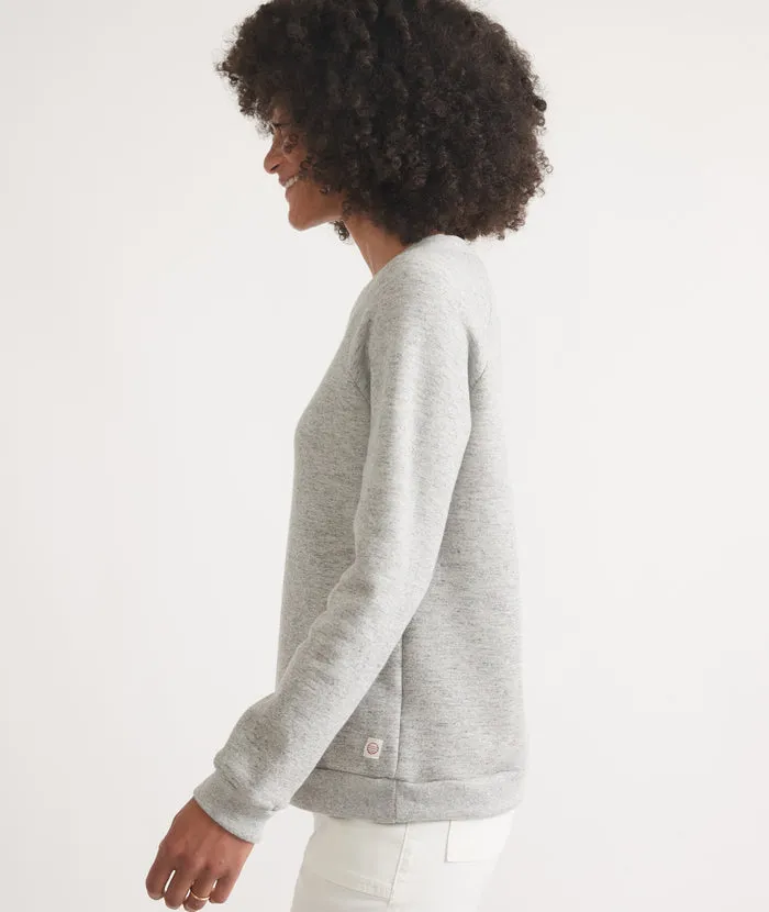 Women's Sherpa Crew Pullover in Heather Grey