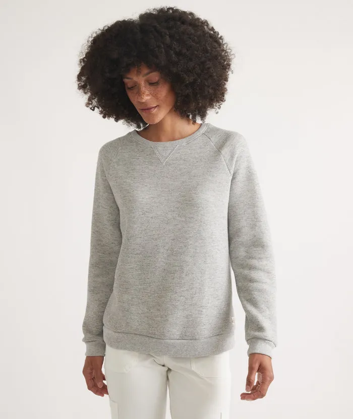 Women's Sherpa Crew Pullover in Heather Grey