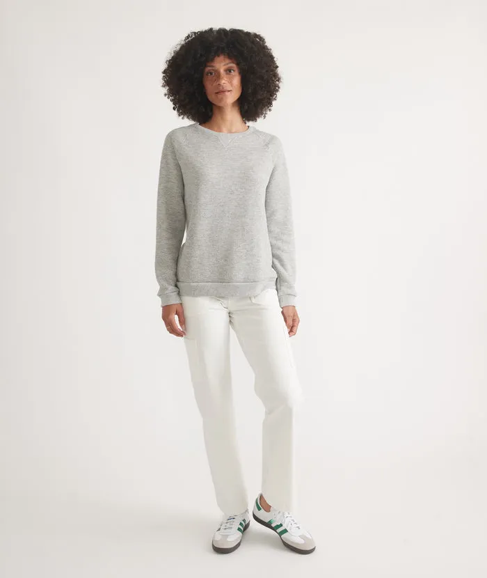 Women's Sherpa Crew Pullover in Heather Grey